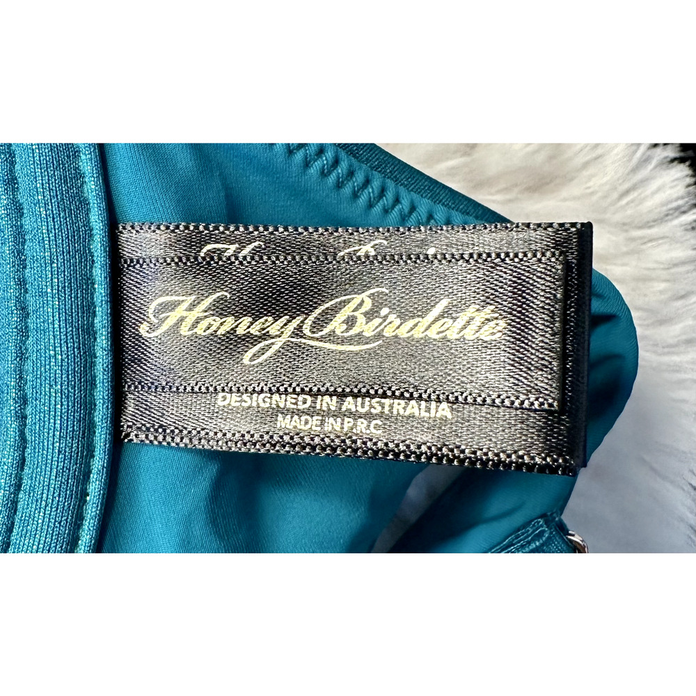 Honey Birdette ZIVA🩵 Blue Shimmer Push Up Swim Top 32DD - Picture 4 of 5